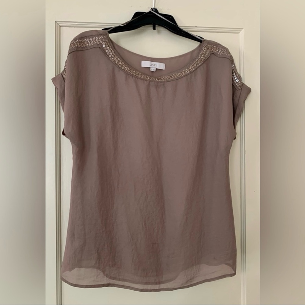 LOFT Short Sleeves Top size M